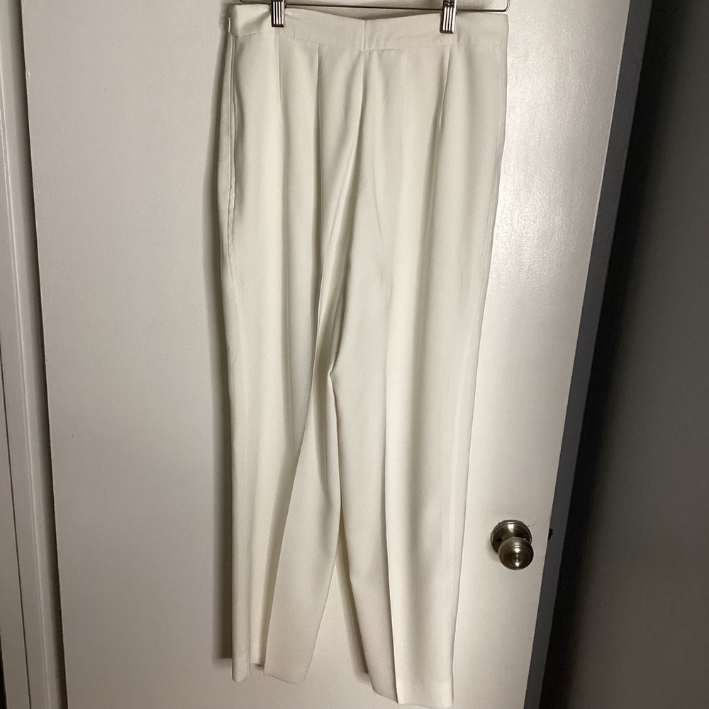 Vintage Chic White Trousers S